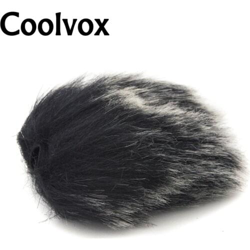Coolvox Outdoor Condenser Microphone Recorder Wind Cover Shield Furry Windshield Windscreen Muff 6cm deepth 2cm diameter