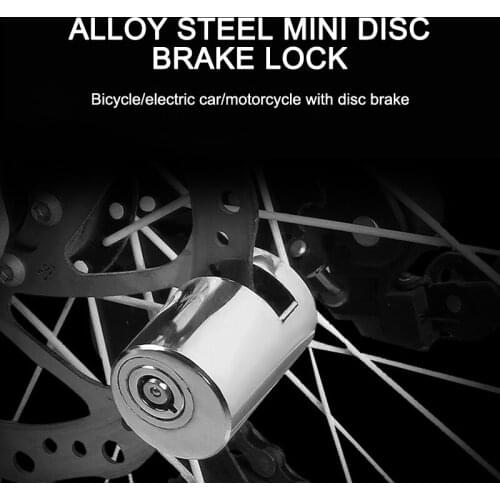 Bikes Lock Alarm Waterproof Outdoor Home Cycling Safety Anti Theft Heavy Duty Motorcycle Bicycle Scooter Disk Brake Rotor Lock