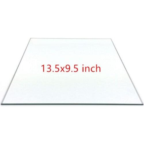 Wanhao 3D printer accessories 13.5x9.5 inches XL BOROSILICATE GLASS PLATE 13.5x9.5'' DUPLICATOR 5S