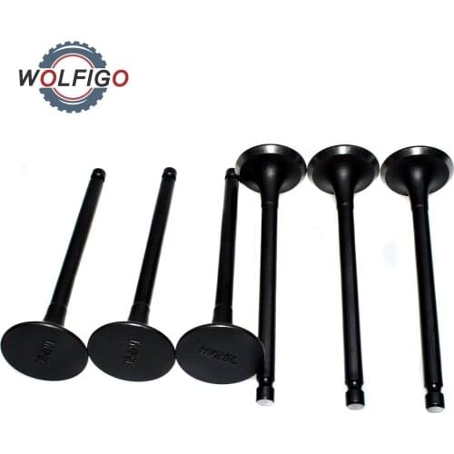 WOLFIGO Engine Exhaust Valve 2221237200 22212-37200 For Hyundai Tucson Sonata Tiburon Santa Fe Kia Optima Sportage 1999-2010
