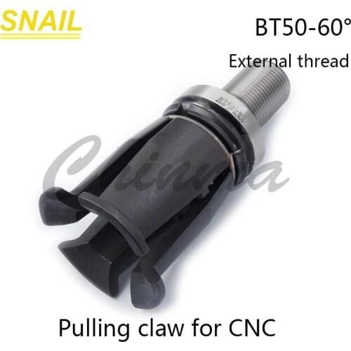 Broach claw clamp.gripper.pulling claw.for CNC spindle.BT50 60 degree.Chumpower.spindle broach.four claw.external thread