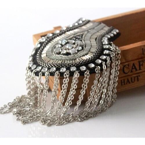1 piece / bag free shipping trend Korean punk style suit brooch shoulder badge accessories