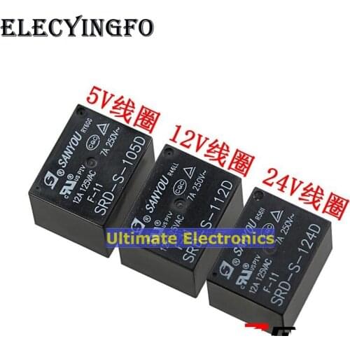 10PCS SRD-S-105D SRD-S-112D SRD-S-124D 5FEET A normally open for the T73 10A Relays