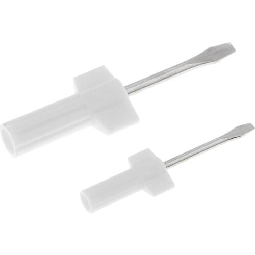 2pcs Small Flathead Sewing Machine Steel Screwdrivers for Domestic Sewing Machine