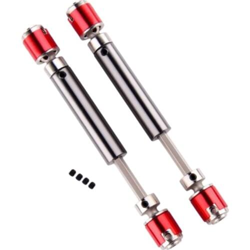 2Pcs Front Rear Drive Shaft Drive Axle For 1/10 Rc Rock Crawler Car Axial Scx10 D90