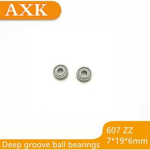 2021 Hot Sale New Arrival 607zz Bearing Abec-5 10pcs 7x19x6 Mm Miniature 607z Ball Bearings 607 Zz Emq Z3 V3