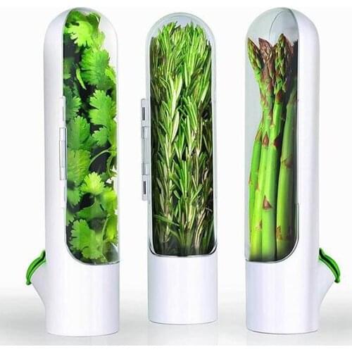 3pcs fresh Premium Herb Saver Home Kitchen Gadgets Herb Storage Container Herb Keeper Keeps Greens Fresh Cup Specialty Tools