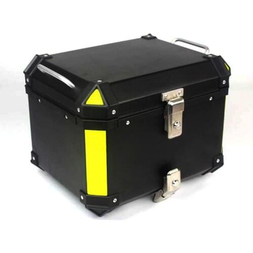 45L Universal Aluminum Rear Trunk Top Case Tail Box Luggage for Yamaha /Honda / Kawasaki / Suzuki / KTM / Triumph