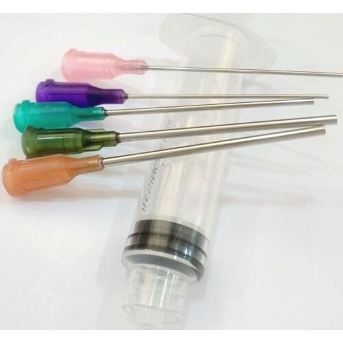 5pcs For Glue Oil Ink Syringe Crimp Sealed-Blunt Chemical Needle Tips 5ml Capacity Transparent Plastic Syringes