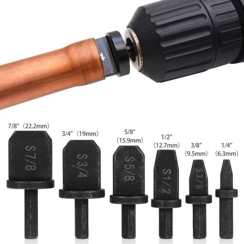 6pcs Inch Tube Pipe Expander Support Air Conditioner Swaging Tools Reamer Maintenance Takeover Tool Electric Aluminum Flaring