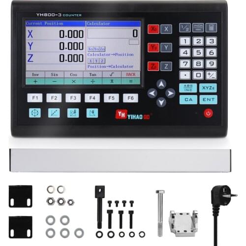 7 Inch LCD Large Screen Grating CNC Digital Readout Display Lathe Board Engraving Milling Machine Control Panel Controller