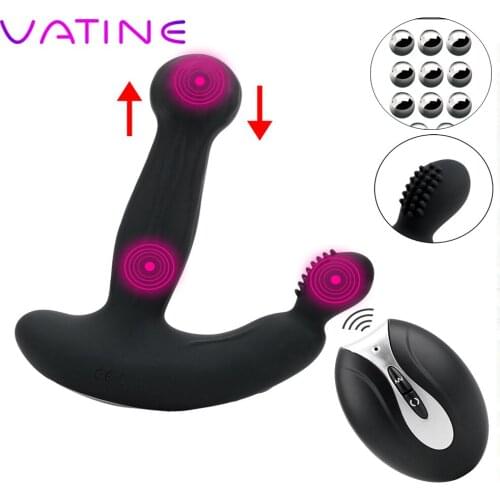 VATINE Butt Plug Vibrator Sex Toys for Men Remote Control Anus Stimulation Anal Plug Vibrator Prostate Massager Male Masturbator