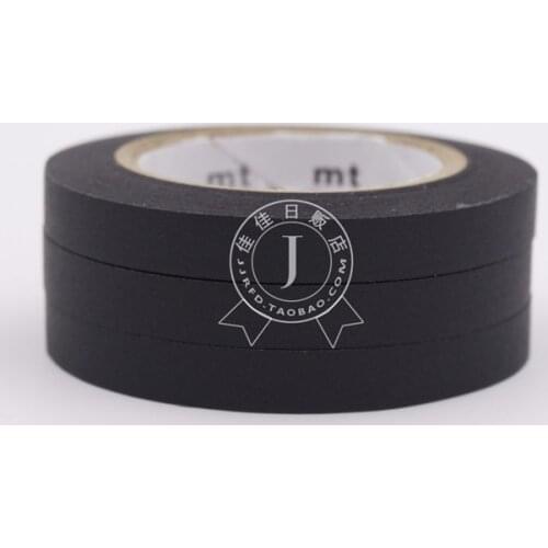 MT slim basic 6MM Black Washi Tape Masking Tape Japan