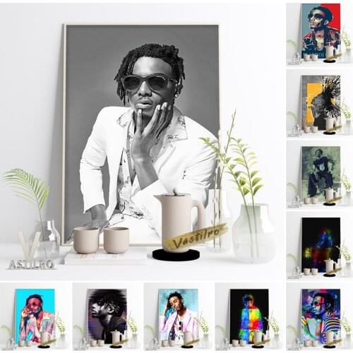 Rapper Star Playboi Carti Poster Hip Hop Music Singer Prints Wall Picture Bar Pub Club Canvas Painting Modern Living Room Decor