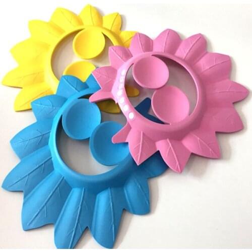 Adjustable webbing tab childrens shampoo CAP baby shampoo CAP baby shower shower cap hat