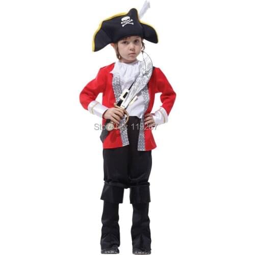 Childrens Classic Halloween Costumes Boys Hook Pirate Costume Kids Christmas Carnival Costume Halloween Costume For Kids