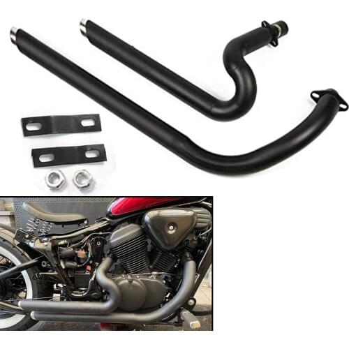 For Honda Steed Shadow 400 600 VLX400 VLX600 VT400C VT600C VT600 All Years Exhaust System Pipe Drag Pipes Kit Silencer Mufflers