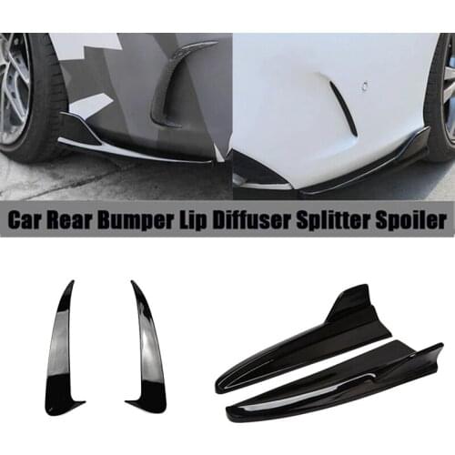 For Mercedes Benz C-Class W205 C180 C200 C300 C43 C63 AMG 2015-2021 Rear Bumper Lip Diffuser Splitter Air Vent Trim