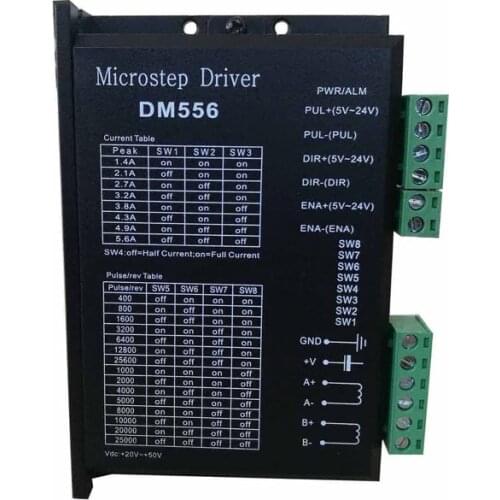 DM556 Digital Stepper motor driver 2 phase 5.6A for 57 86 stepper motor NEMA17 NEMA23 NEMA34 Stepper Motor Controller