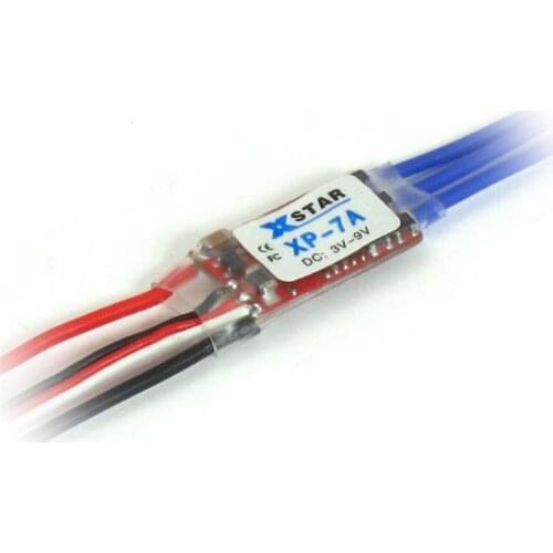 FATJAY XP-7A RC hobby brushless ESC 7A 1-2S electronic speed controller for RC airplane