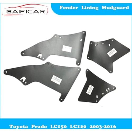 Baificar Brand New Fender Lining Mudguard Splash Guards Mud Flap Front Rear Left Right for Toyota Prado LC150 LC120 2003-2016