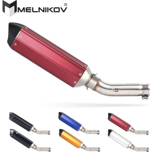 Motorcycle Exhaust Muffler Middle Link Pipe Slip On For Honda CB400 VTEC CB 400 N SF Super Four Exhaust