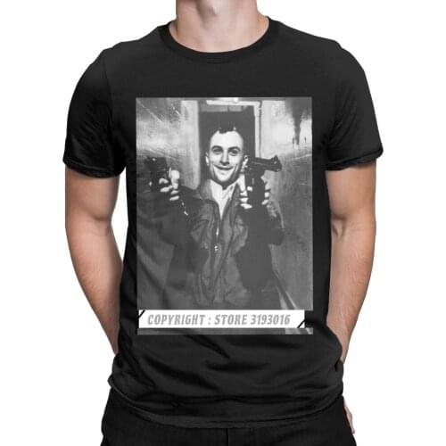 Travis Bickle Taxi Driver Men T Shirts Robert De Niro Movie Plain Tee Shirt Camisas Hombre Adult Tops Tees Oversized