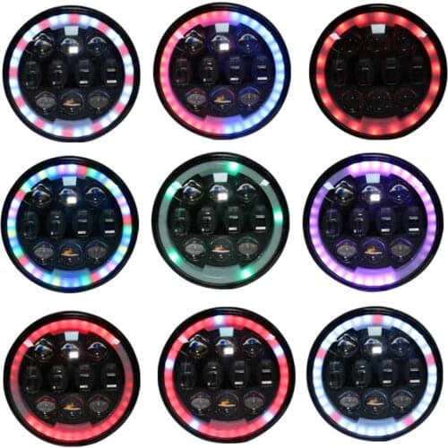 DOT 5 3/4 inch 5.75" Led Headlight 80W Headlamp For Harley Indian Scout Honda Porster XL 1200 883 Dyna Glide