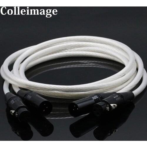 Colleimage One Pair Hifi Neutrik XLR Cable Hifi 2 XLR Cable Hi-end XLR Male to XLR Female Cable With Gold-plated XLR Connector
