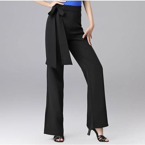 2021 New SS089 Latin Dance Dress Women Trousers Belt Design Latin Dance Pants Ballroom Modern Belly Dancing Performamnce L2125
