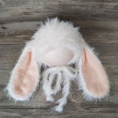 Newborn Baby Boy Girl Cute Hats Baby Rabbit Ears Hat Infant Baby Bunny Beanie Hats Accessories Photography Props