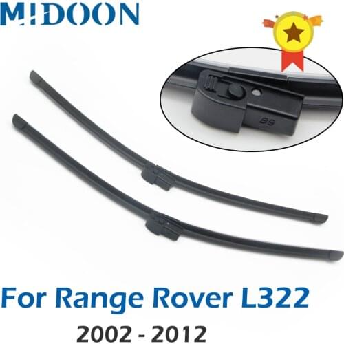 MIDOON Wiper Front Wiper Blades For Land Rover Range Rover L322 Vogue HSE 2002 - 2012 Windshield Windscreen Front Window 26"26"