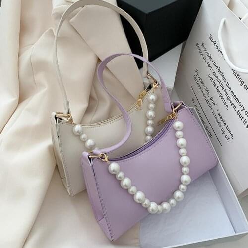 Retro Casual Women Totes Shoulder Bags Female Leather Solid Color Chain Handbag Fashion Exquisite Shopping Bag