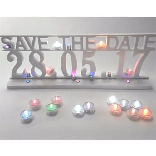 15x45cm LED Luminous Artificial wood wooden letter white "save date" of birthday party gift used for home wedding decoration