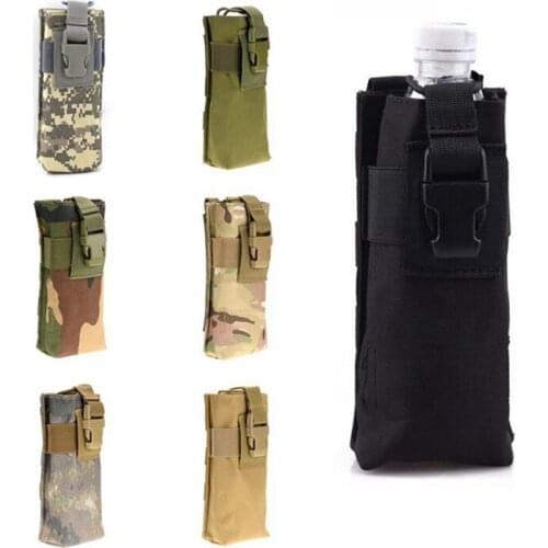 Tactical Water Bottle Pouch Outdoor Military Molle Travel Camping Hiking Water Bottle Holder Kettle Carrier Bag