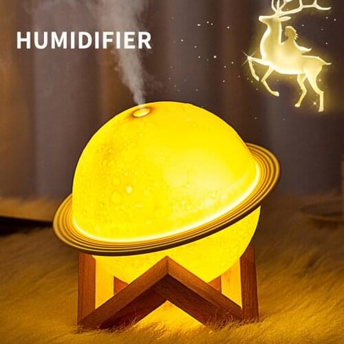 Humidifier Planet humidifier with light household aroma diffuser night light 200ml Automatic power-off usb humidifier