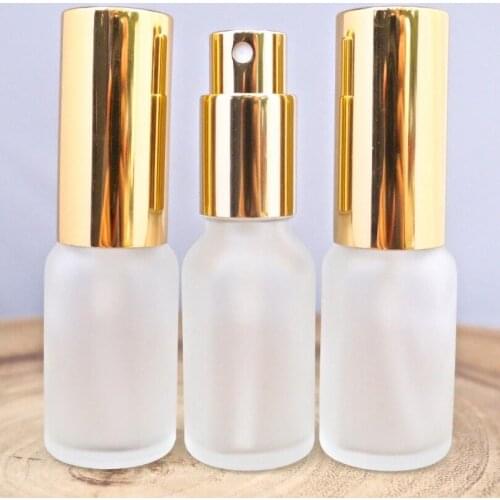 High quality 20ml matte spray glass bottles wholesale 3 color premium perfume bottles glass jar