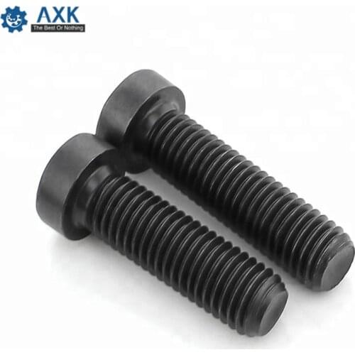 1/50pc M4 M5 M6 M8 M10 M12 M16 Grade 8.8 steel Black DIN7984 Hex Hexagon Socket Thin Low Short Profile Head Allen Cap Screw Bolt