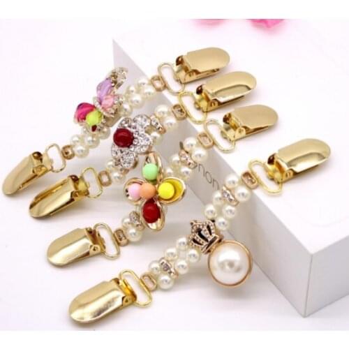 1pcs Rhinestone Butterfly decorative button duck clip shawl blouse bead buckle sweater cardigan collar clothes decoration