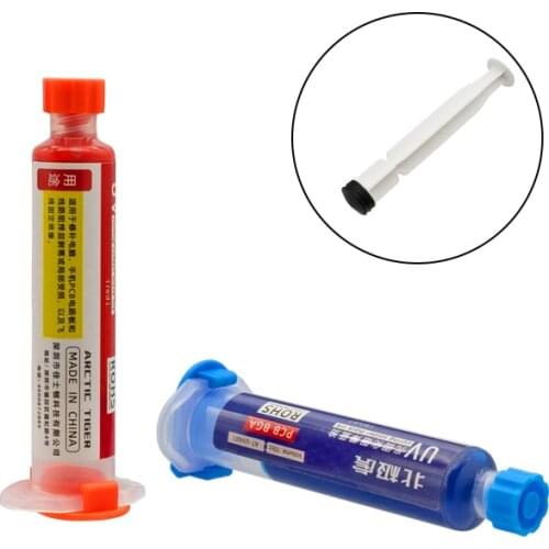 10cc 5 Color UV Curing Solder Mask Ink for PCB BGA Circuit Board Insulating Protect Soldering Paste Flux Oil