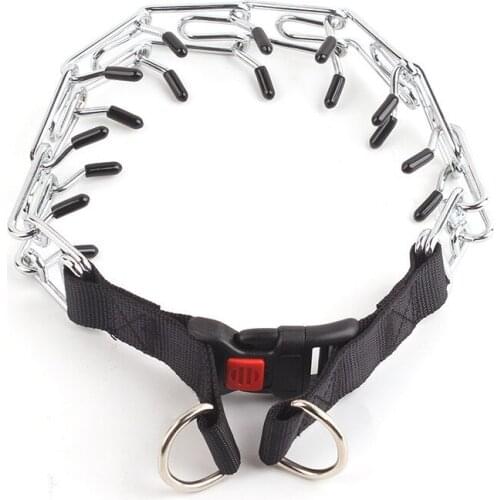 6PCS / LOT Metal Lock Chain Necklace Detachable Stimulating Dog Chain Pet Supplies Collar