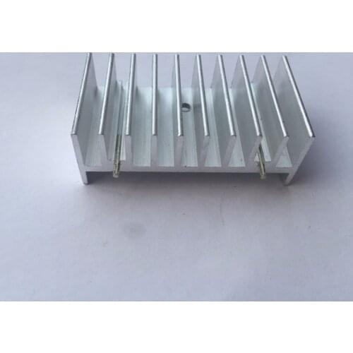 Aluminum heat sink 20*47*17mm Electronic Radiator Triode Heat sink Aluminum Profile 2 Needle 1 Hole IC Transistor PCB Cooling