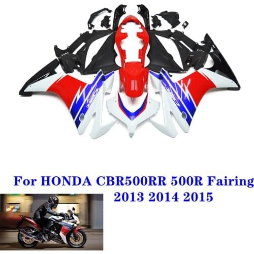For HONDA CBR500RR CBR500R 2013 2014 2015, Body Fairing High Quality Motorcycle CBR500 13 14 15 ABSInjection Fairing Kit Red