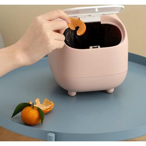 Small Household Toilet Office Trash Can Kitchen Storage Cute Ninja Mini Waste Paper Basket Bathroom Accessories Wc Accessories