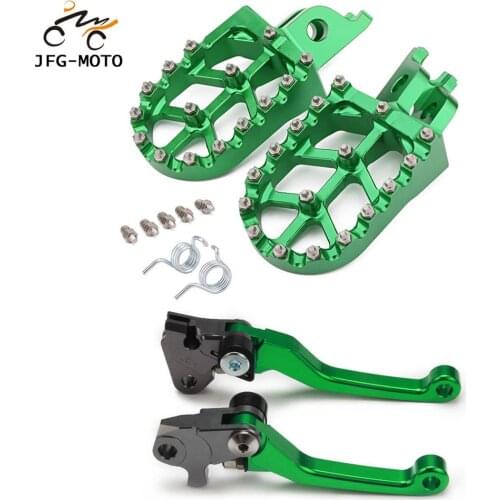 Motorcycle CNC Clutch Brake Lever And Foot Pegs Pedals Rests Footpegs For KAWASAKI KX250F KX450F 2013-2018 KX250 2019-2020