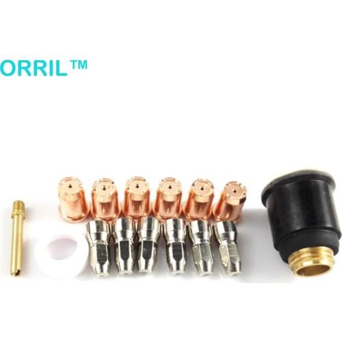 15pcs Plasma Cutting Torch S75 Setup Consumables Kit Tips Electrodes