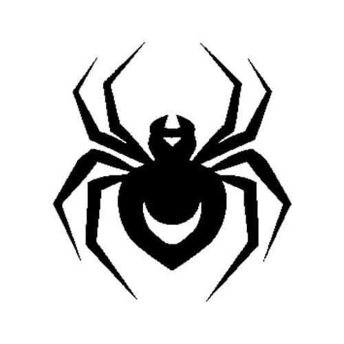 LLY-1749 Personality Car Sticker Spider with Moon Cartoon Animal Modeling Decal PVC Auto Motorcycle Sunscreen Waterproof Decals