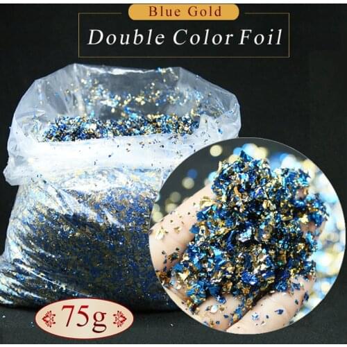 A new gold leaf decoration product, Double color Gold-Blue foil, gilding gilded painting and glass painting