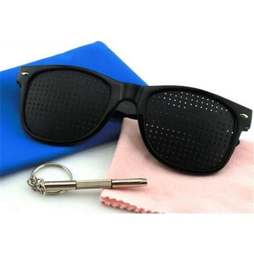 Anti-fatigue Pinhole Glasses Men Anti Myopia Vision Spectacles Eyesight Improver Pin Hole Eyes Training Exercise Glasses Frame