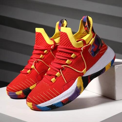 Autumn Mens Sports Sneakers Basketball Boots women high top Outdoor Basket trainers female authentic sports footwear